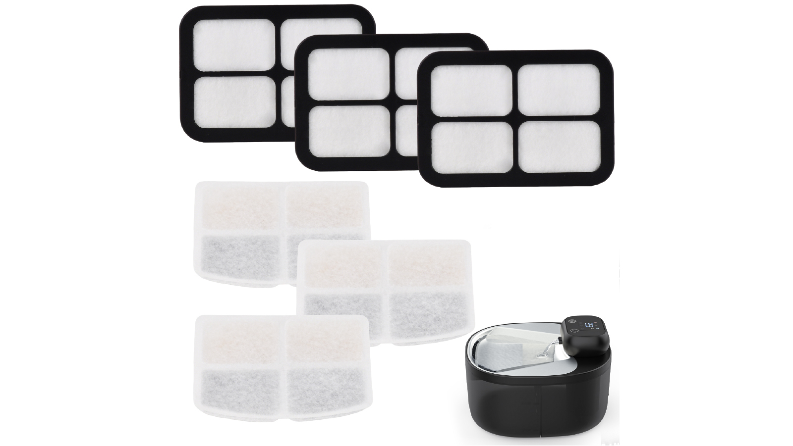 Advwin Pack of 3 Pet Water Fountain Filter Replacement