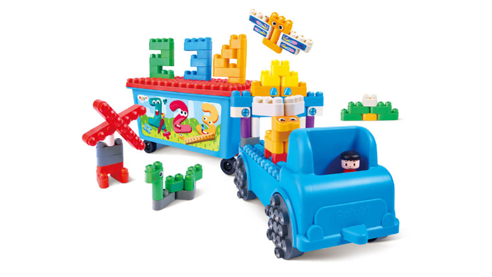 PolyM Count and Play Tow Truck