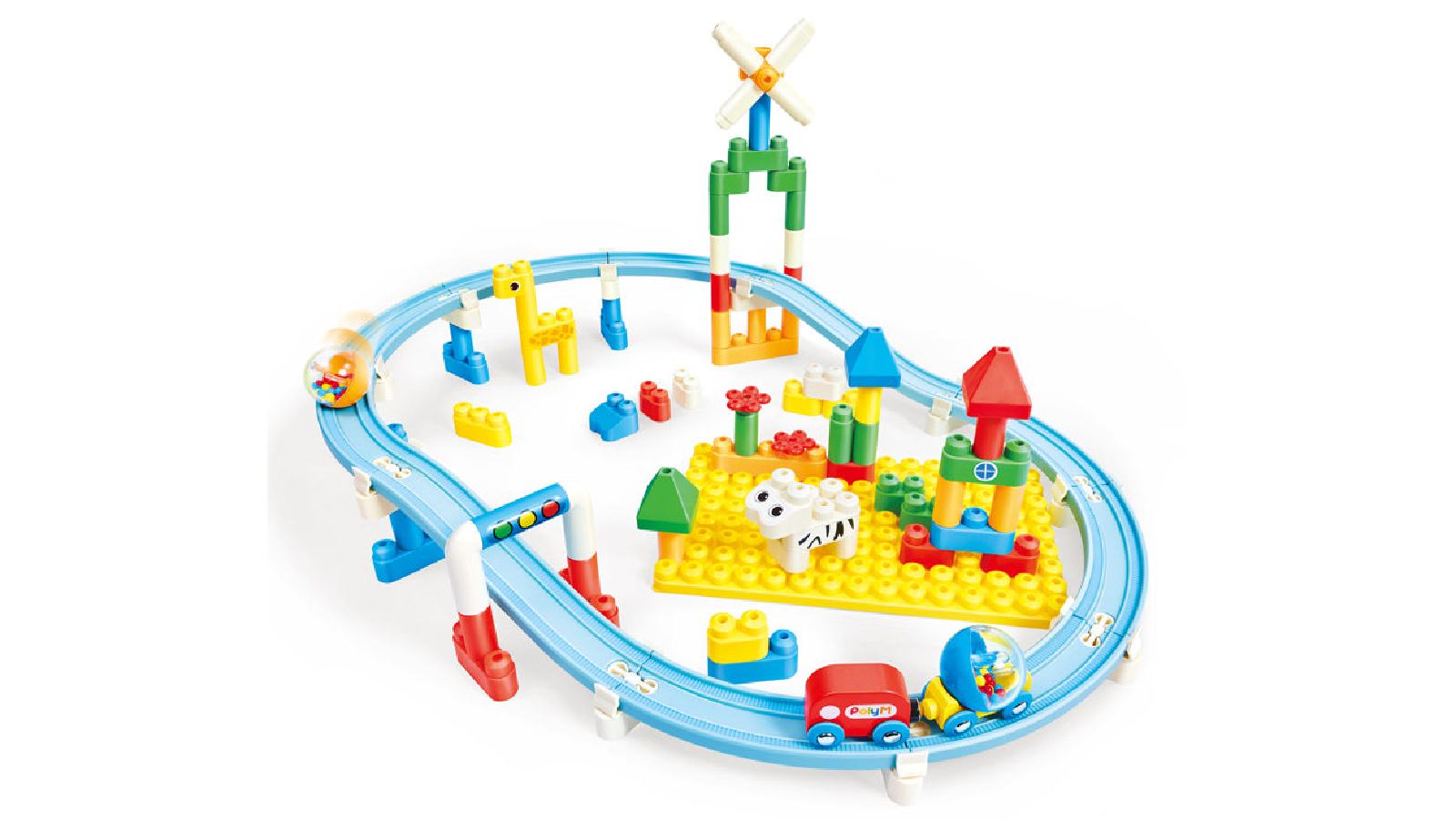 PolyM Dual Track Building Set