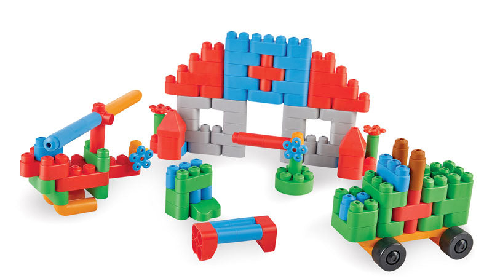 PolyM 128 Piece Building Block Set