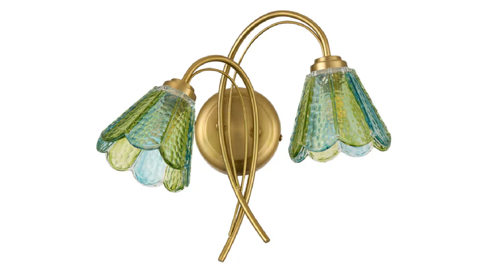 Lexi Lighting Coraline 2lt Wall Light - Multicolour
