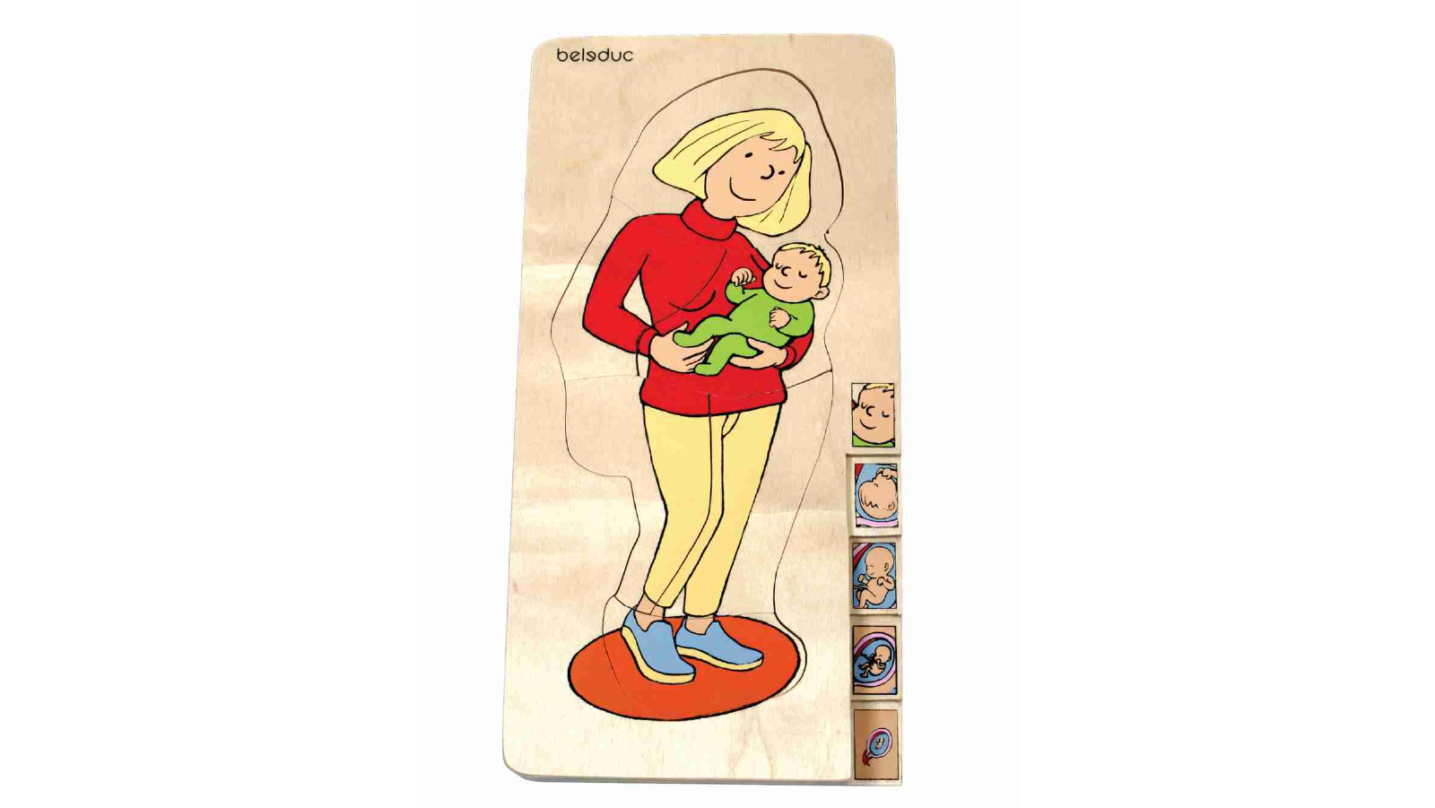 Beleduc Multilayer Puzzle - Your Body - Mother and Baby