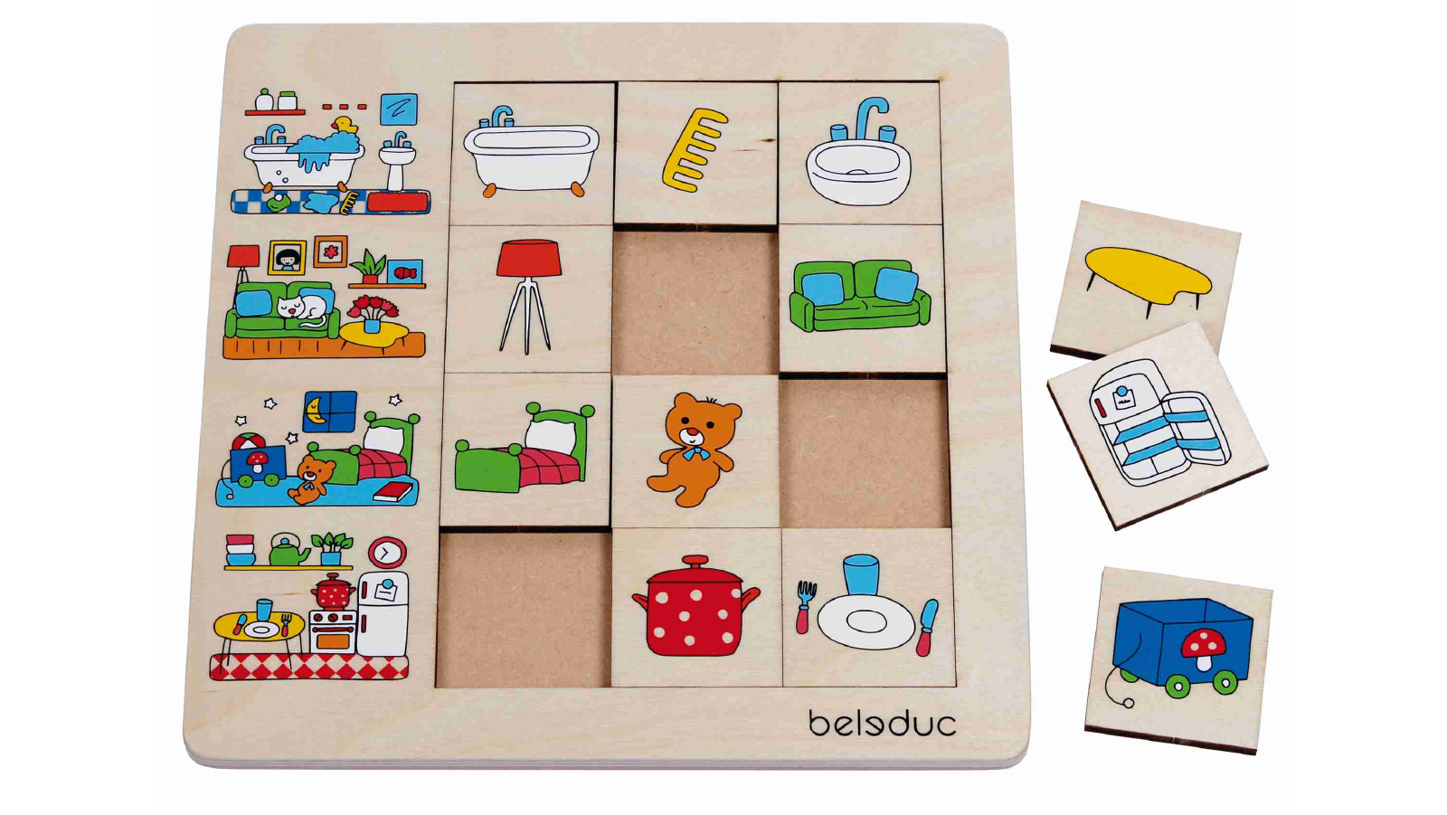 Beleduc Sorting Game Puzzle - Our Home
