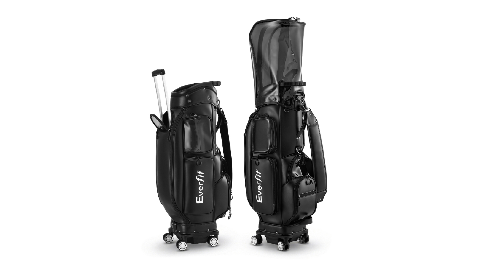 Everfit Synthetic Leather Golf Cart Bag - Black