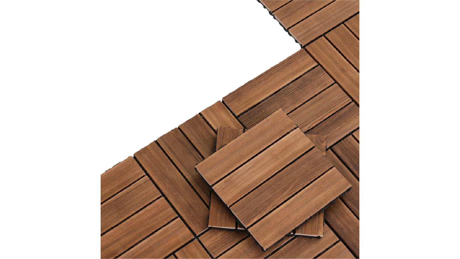 Gardeon 30 x 30cm Wood Deck Tiles for Patio Balcony Garden - 10 Pieces