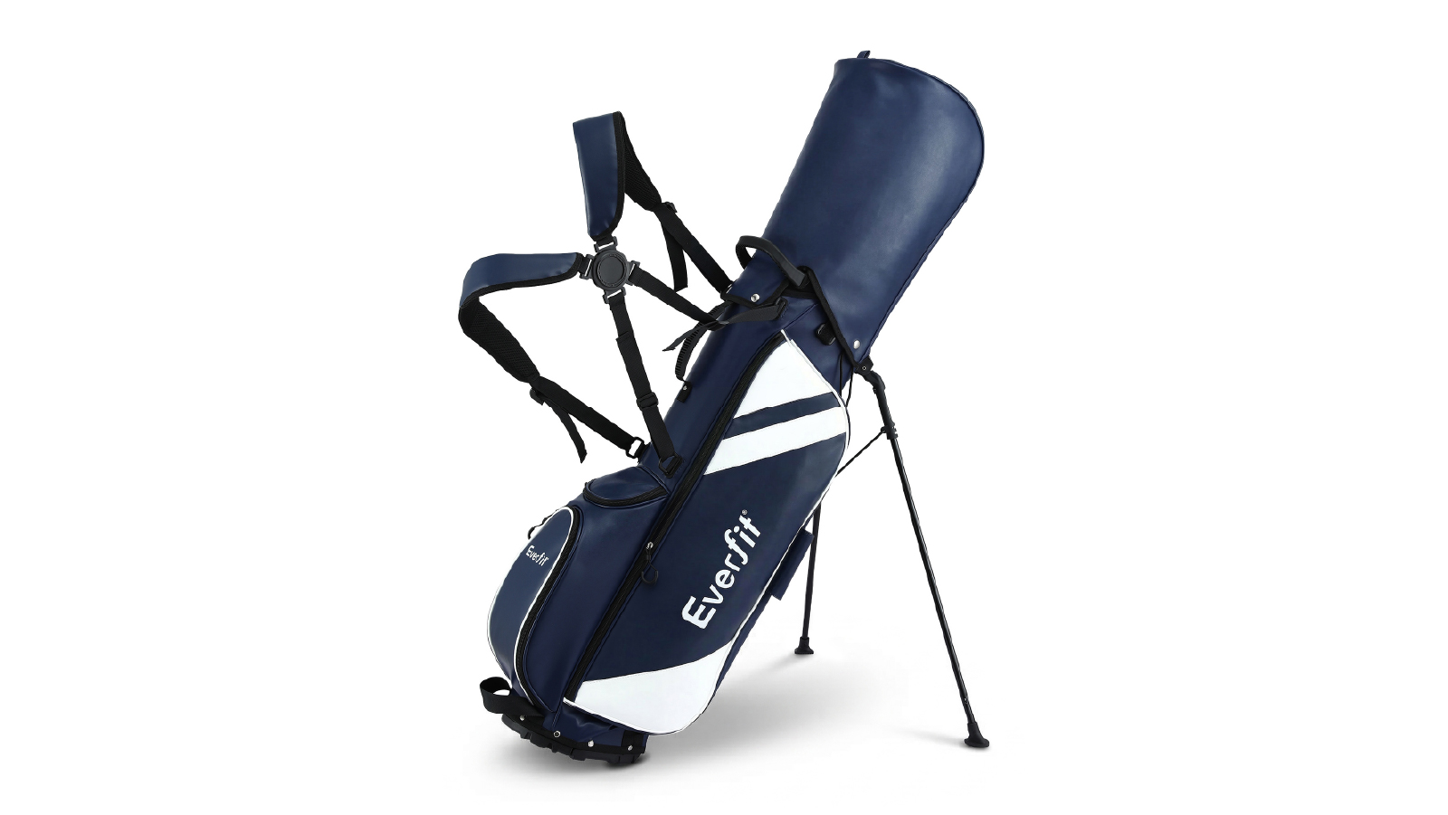 Everfit Lightweight Dual Strap Club Divider Golf Stand Bag - Blue