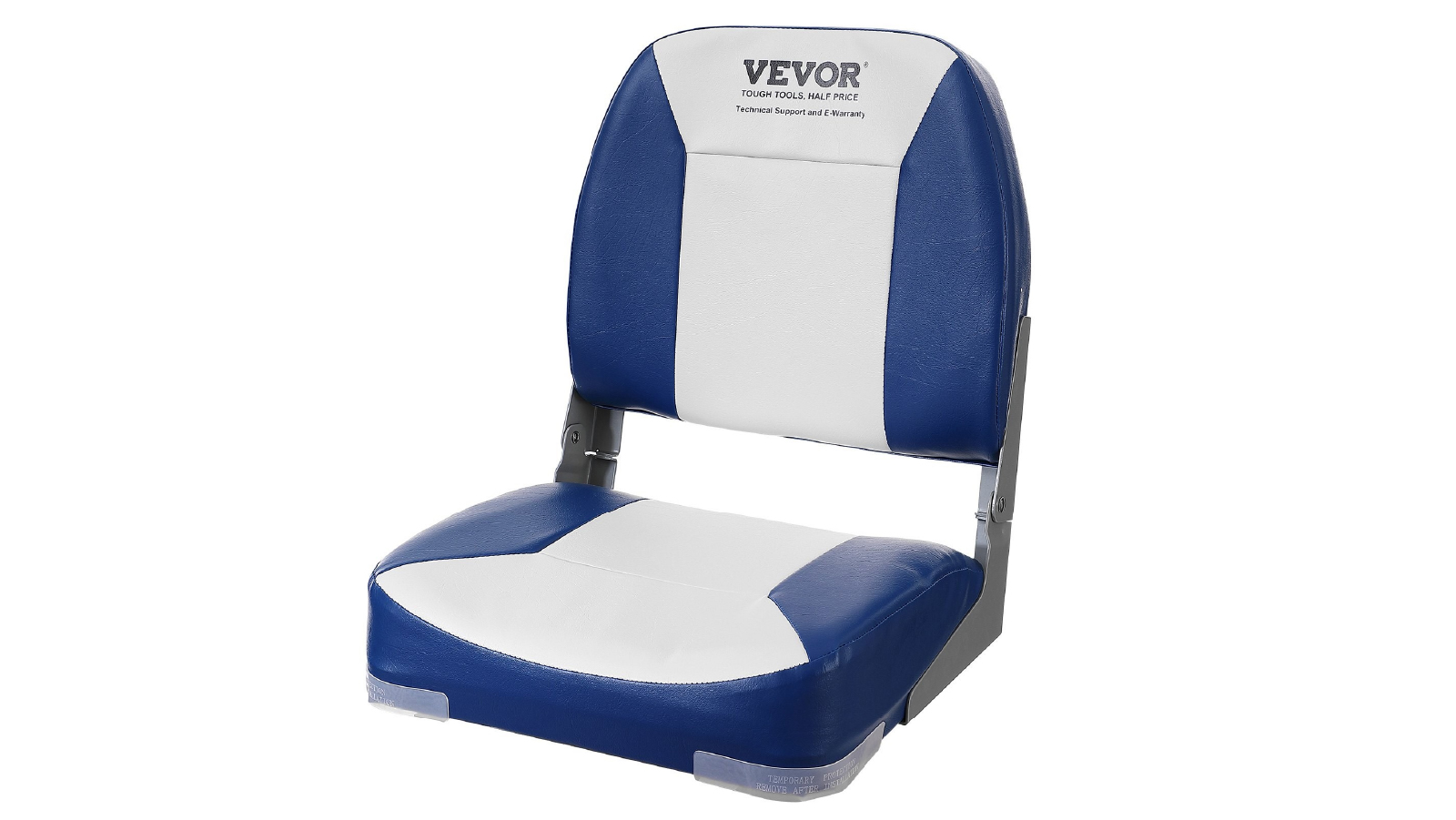 Pretty & Practical 480 mm Folding Low Back Boat Seat with Thickened Sponge Padding and Hinge
