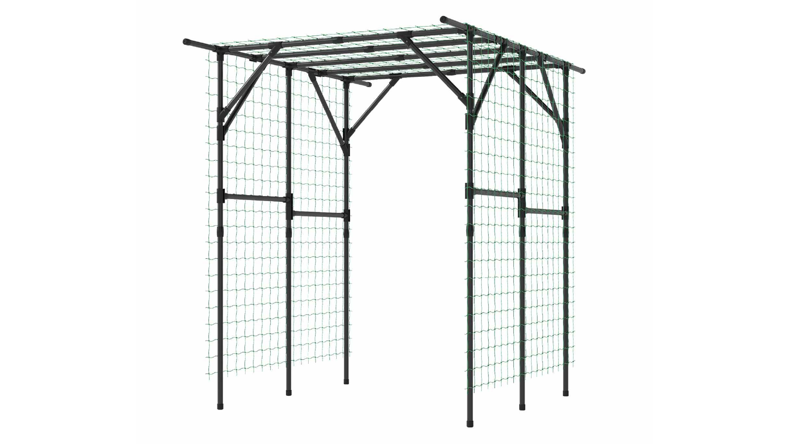 Costway 200cm Climbing Plant Garden Arch Trellis