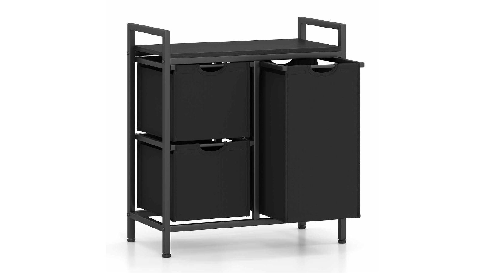 Costway 75L Laundry Cloth Baskets with Detachable 3 Storage Bags