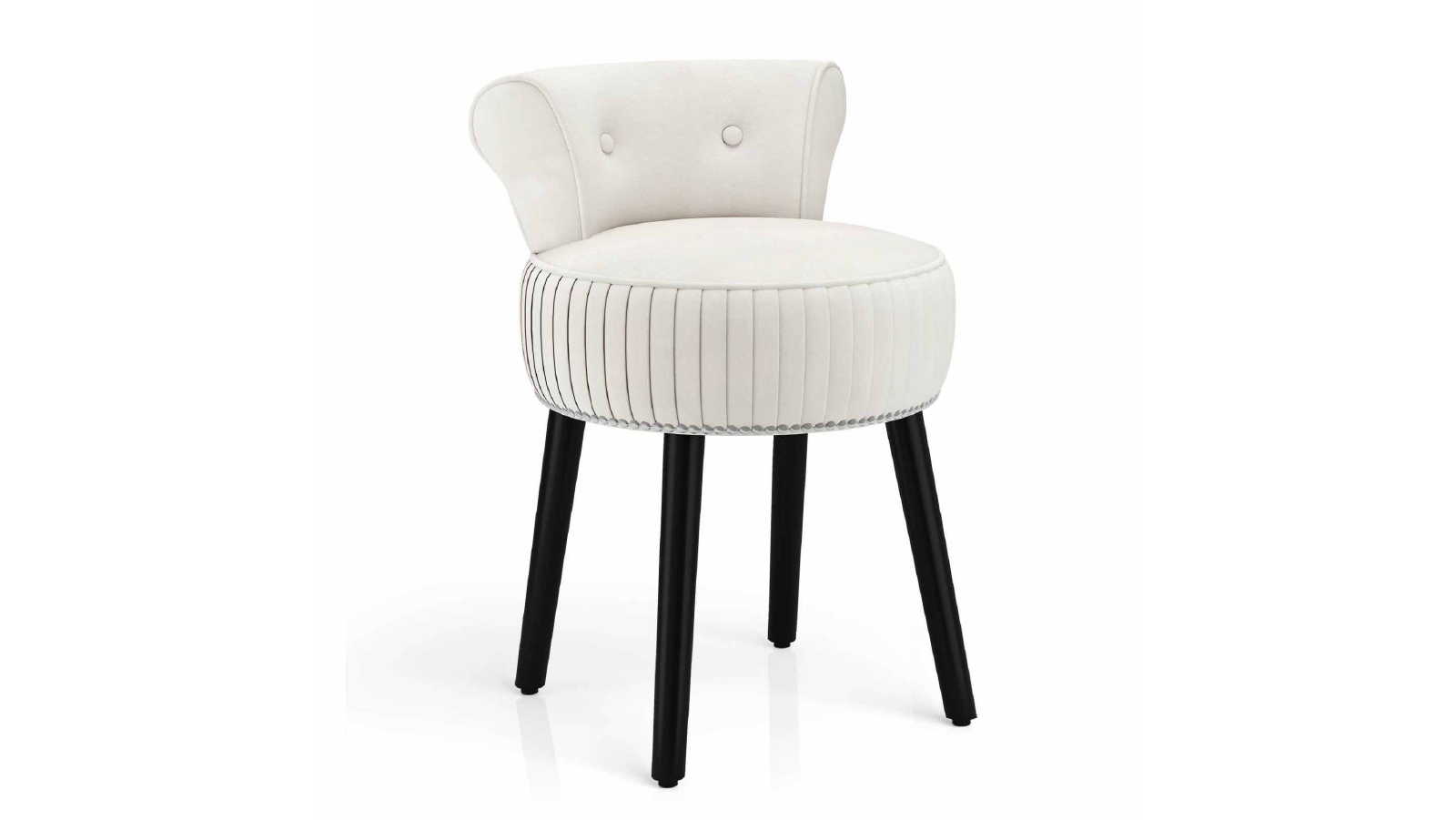 Costway Velvet Vanity Dressing Table Chair