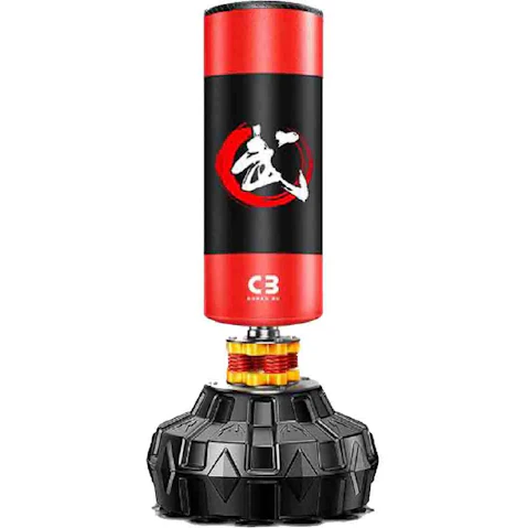 Costway 1.75m PU Boxing Punching Bag with Suction Cups and Shock Absorbers