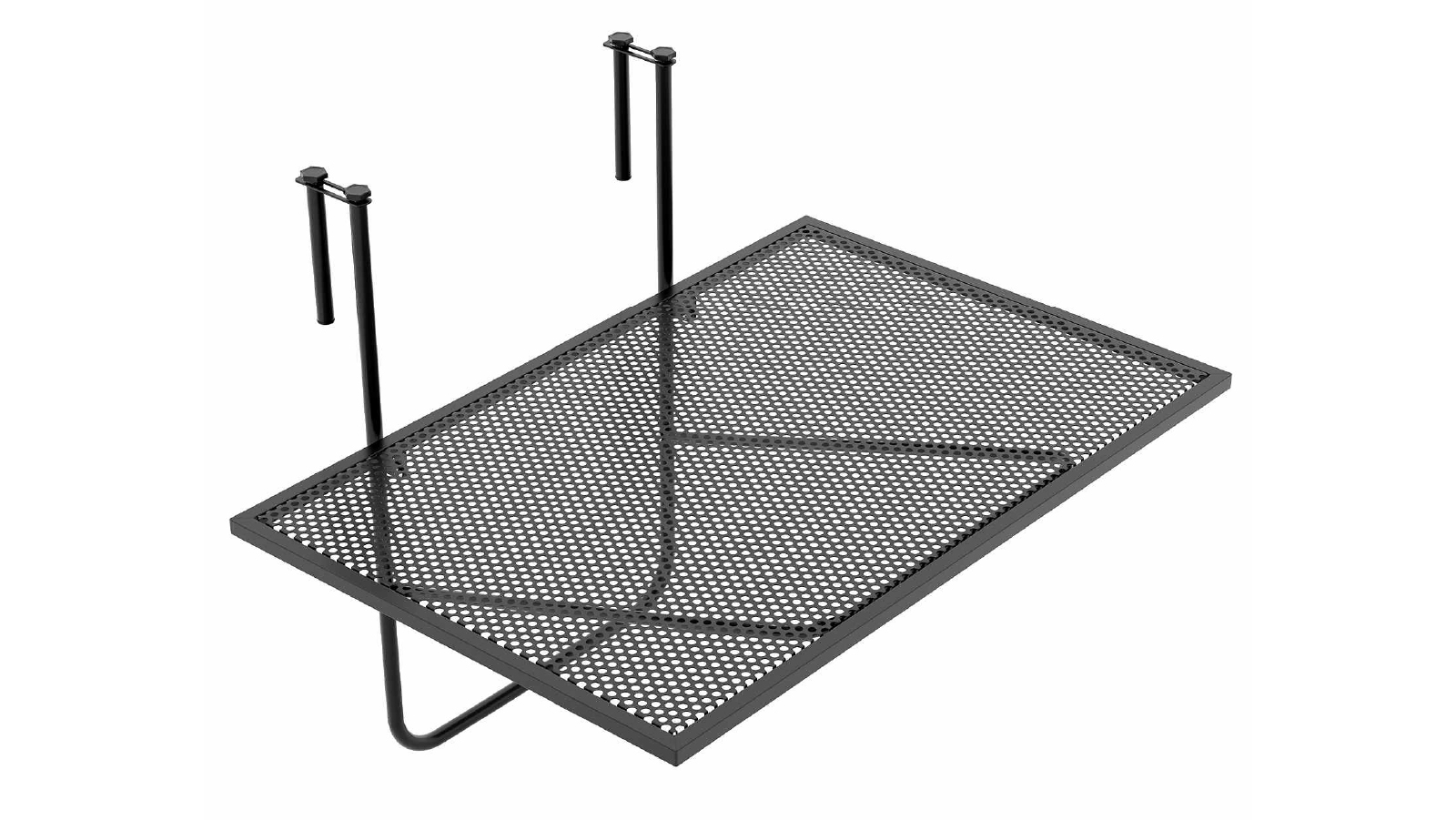 Costway  60.5 x 50.5 x 51cm Foldable Balcony Hanging Table Rack