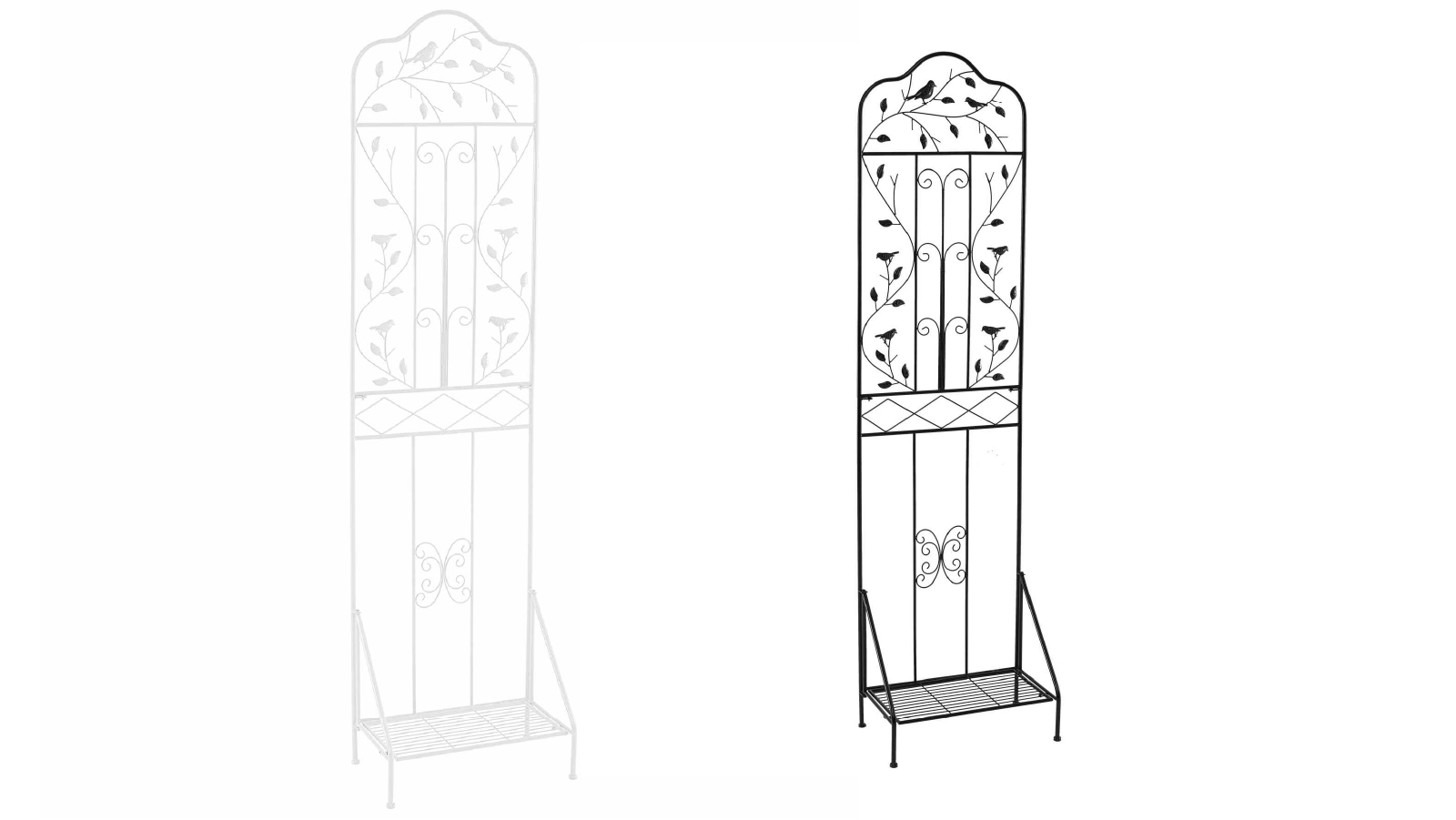 Costway 1.9m Rose Metal Garden Trellis