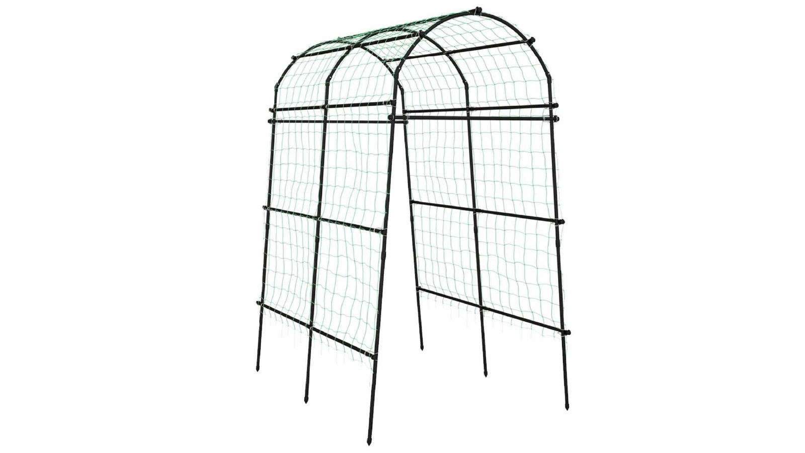 Costway 230cm Garden Arch Climbing Trellis for Raised Bed Plant