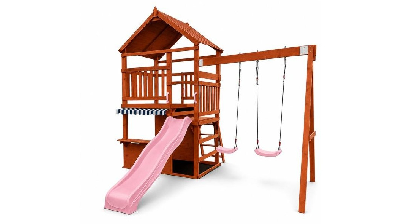 Hide & Seek Kids The Rusty Fort - Baby Pink Slide and Accessories