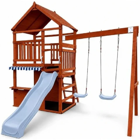 Hide & Seek Kids The Rusty Fort - Baby Blue Slide and Accessories
