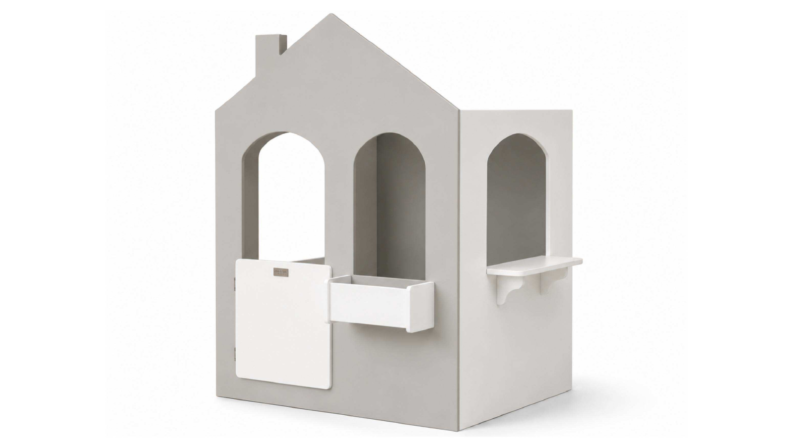 Hide & Seek Kids Remi Indoor Cubby House - Grey & White