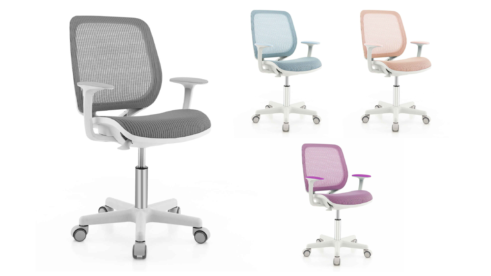 Costway Swivel Mesh Computer Chair with Adjustable Height