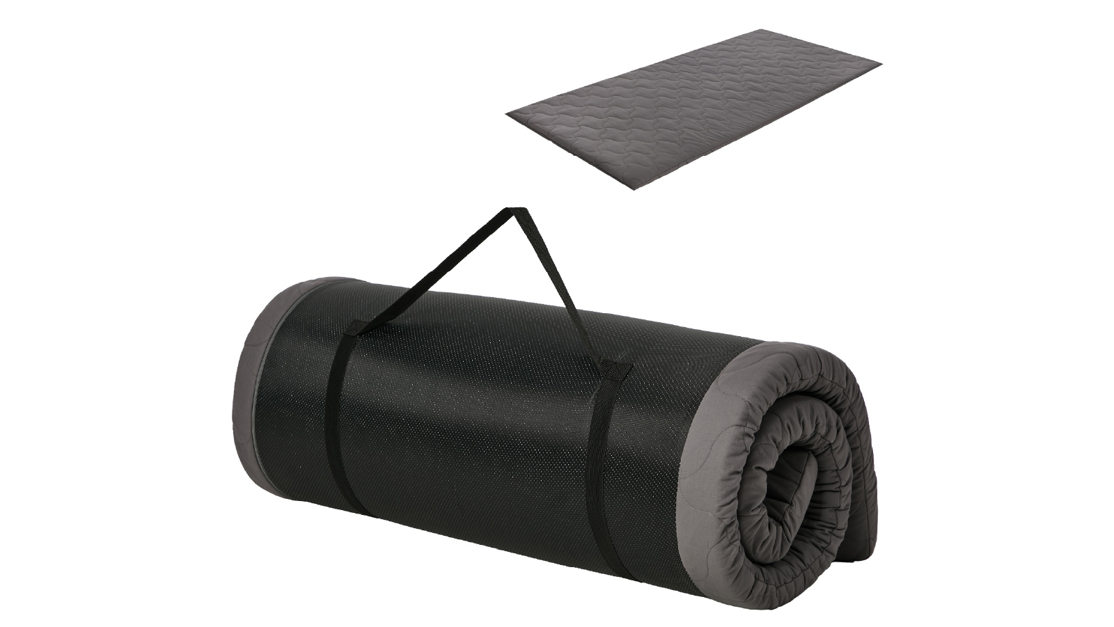 Bedra Portable Roll Up Floor Camping Mat with Carry Handle - Grey
