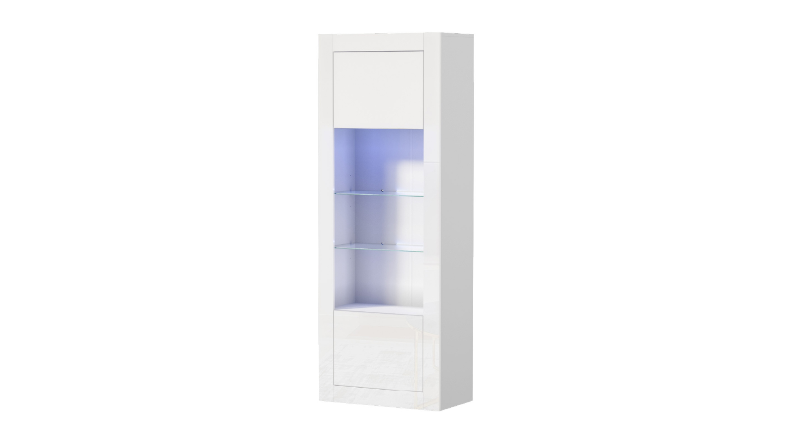 Oikiture 170cm Sideboard Display Cabinet with LED Light - White