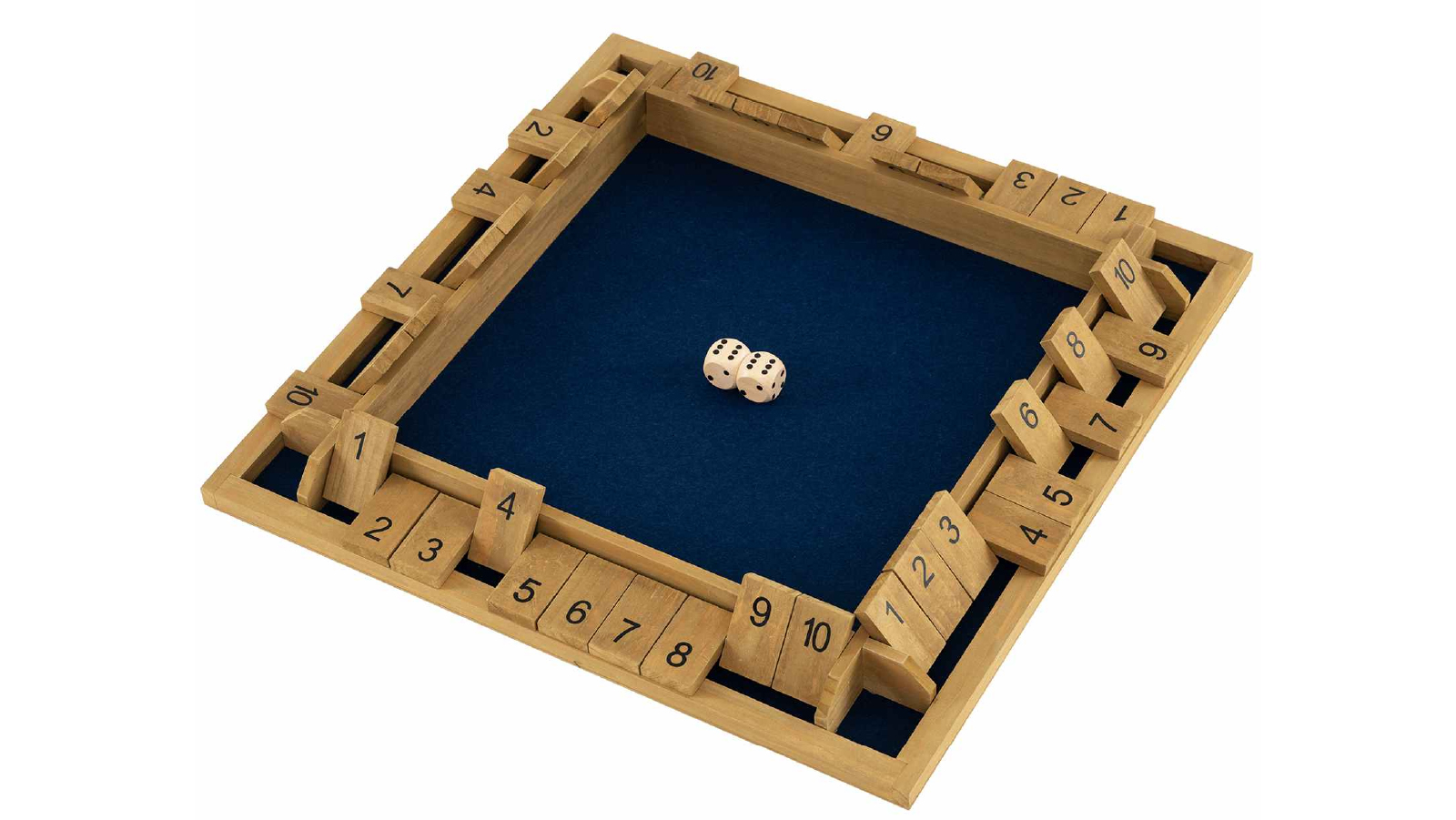 Costway 60cm Shut The Box Game with 10 Numbers for 2- 4 Players