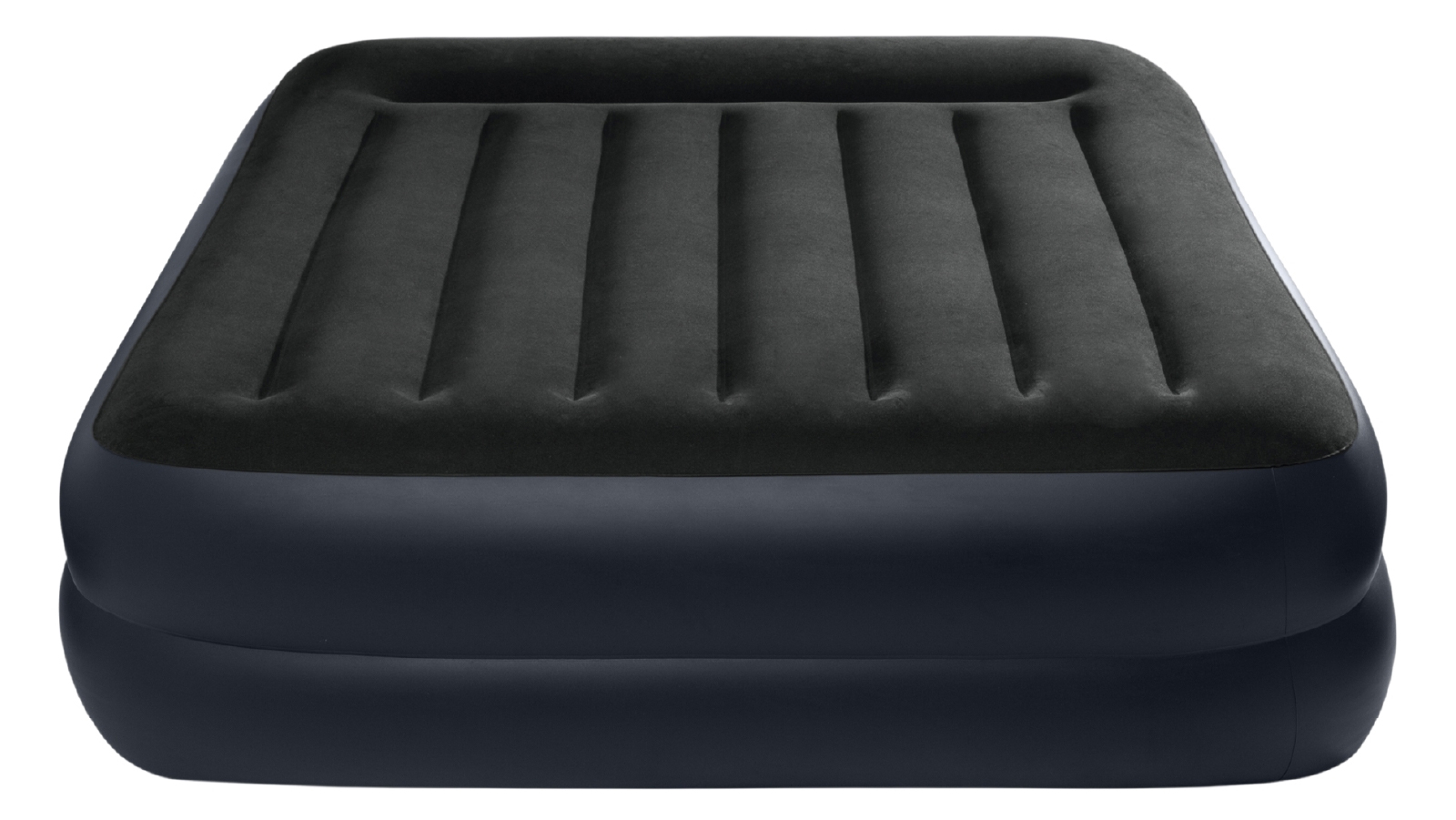 Intex Queen Raised Airbed Built-In Pillow Fiber-Tech