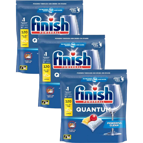 Finish Quantum Lemon x 360 Dishwasher Tablets