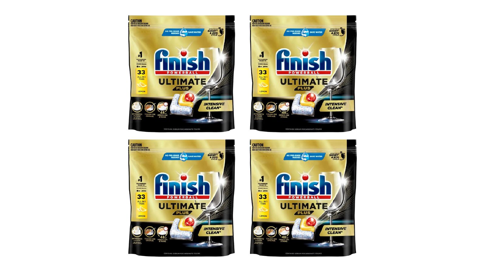 Finish Ultimate Plus x 132 Lemon Dishwasher Tablets