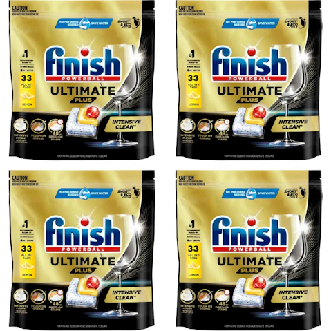Finish Ultimate Plus x 132 Lemon Dishwasher Tablets