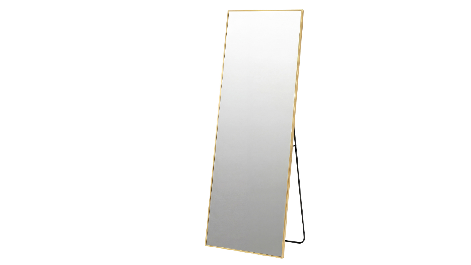 Yezi 165 x 60cm Floor Leaning Full Length Mirror - Gold
