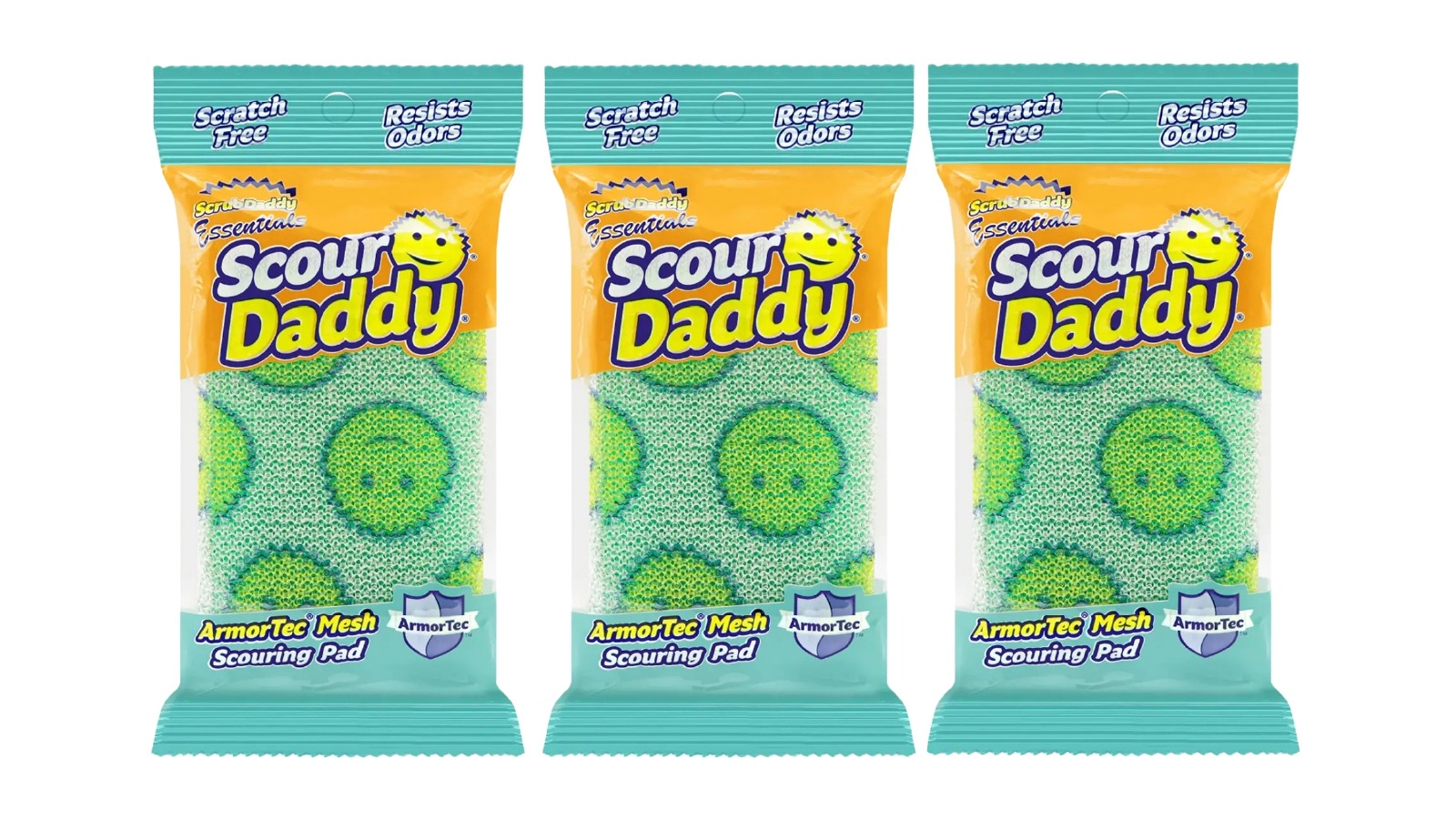 Scrub Daddy Essentials Scour - Green x3