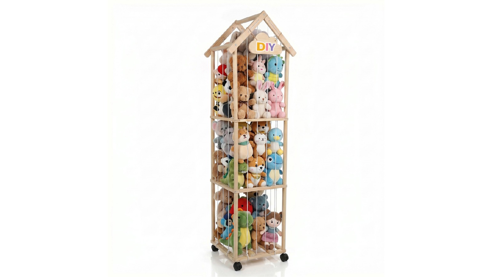 Levede Kids Toy Storage Tube Box Plush Organiser - 150 x 40cm 
