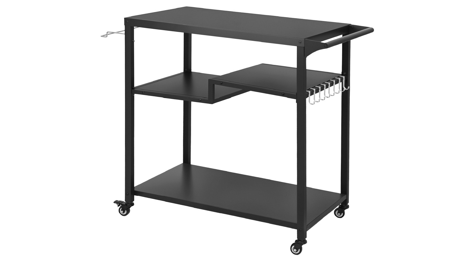 Levede 3 Tier Outdoor BBQ Grill Cart Trolley