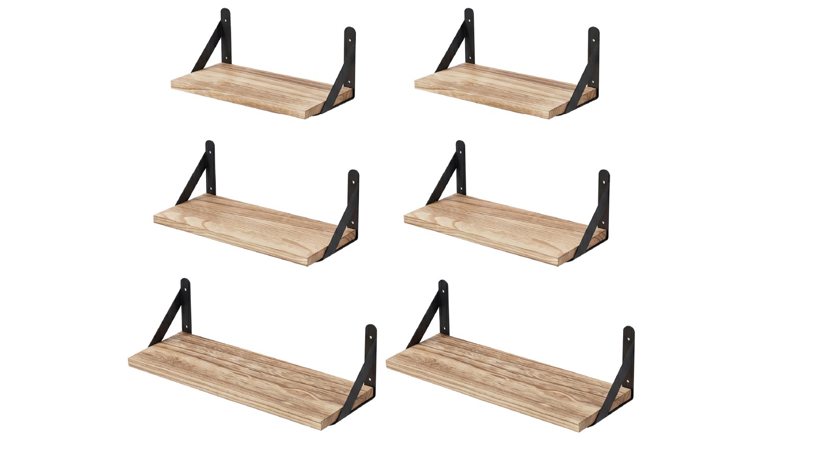 Levede 6 Piece of Kitchen Floating Shelf