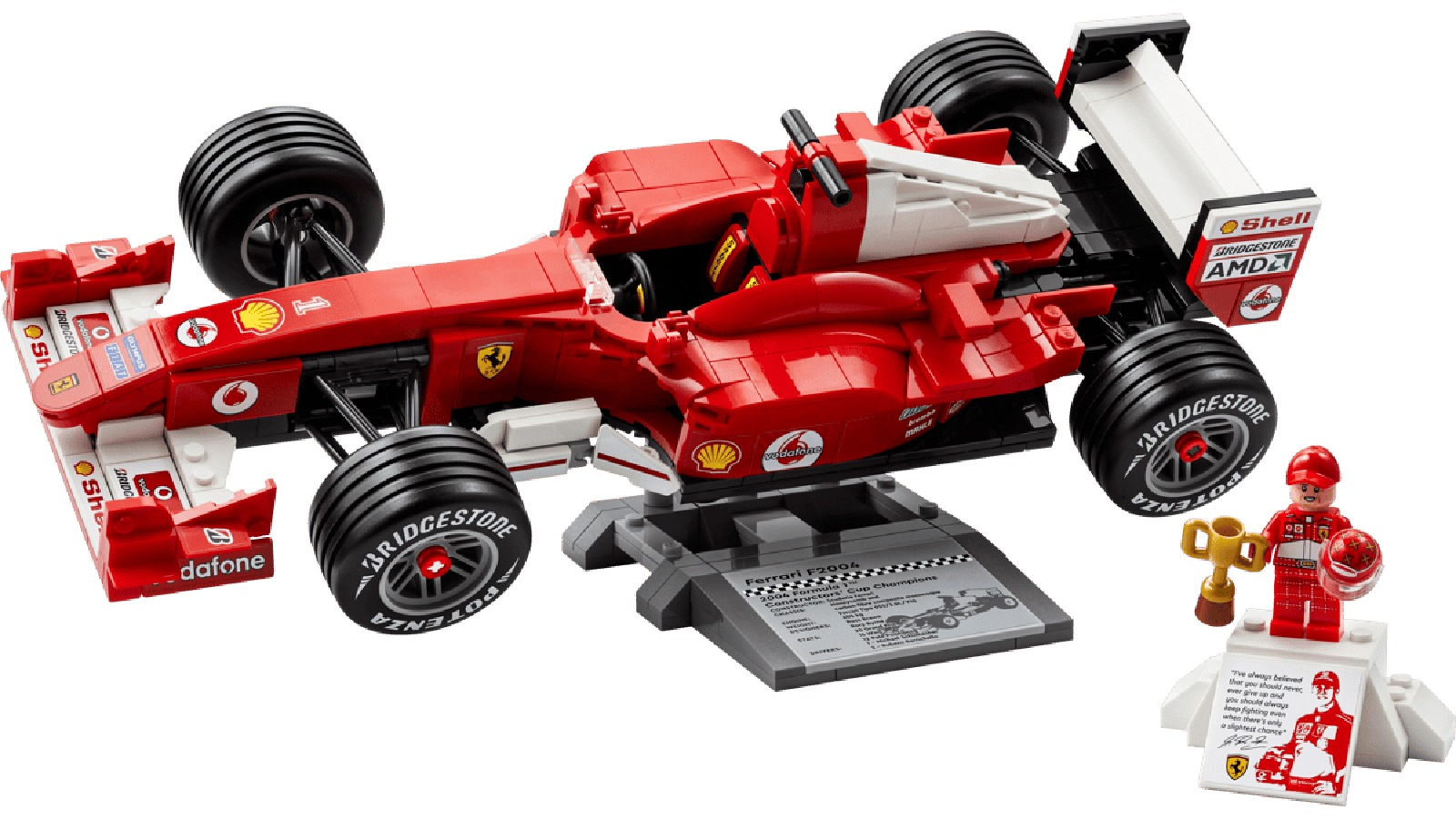 LEGO 11375 ICONS - Ferrari F2004 & Michael Schumacher