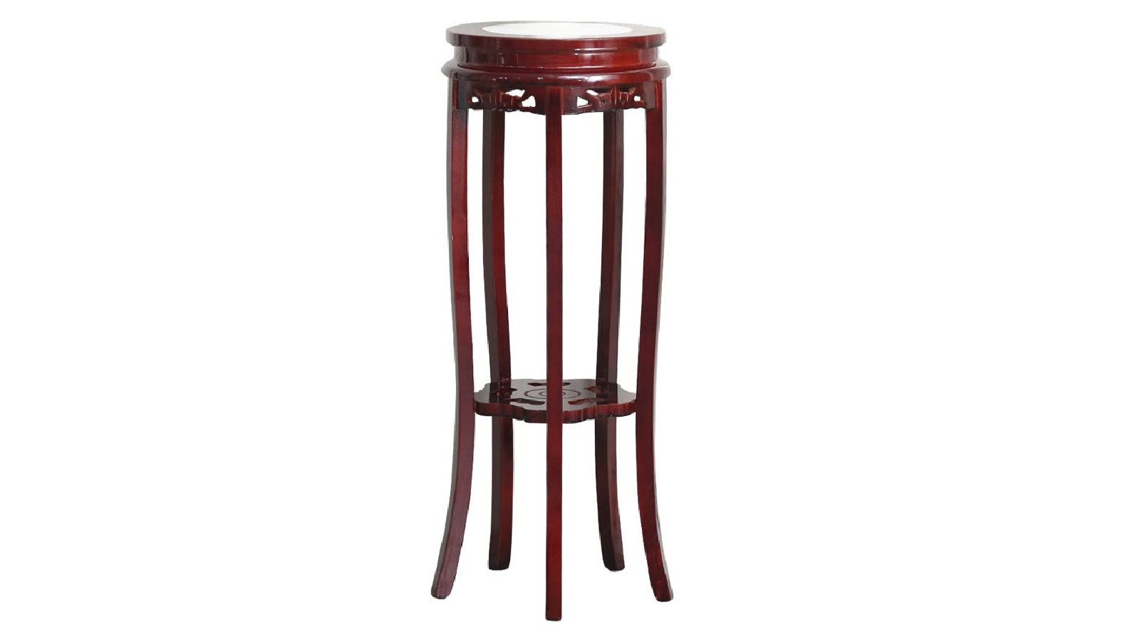 AUPK Chinese Style Old Elm Wood Flower Stand - 58 cm