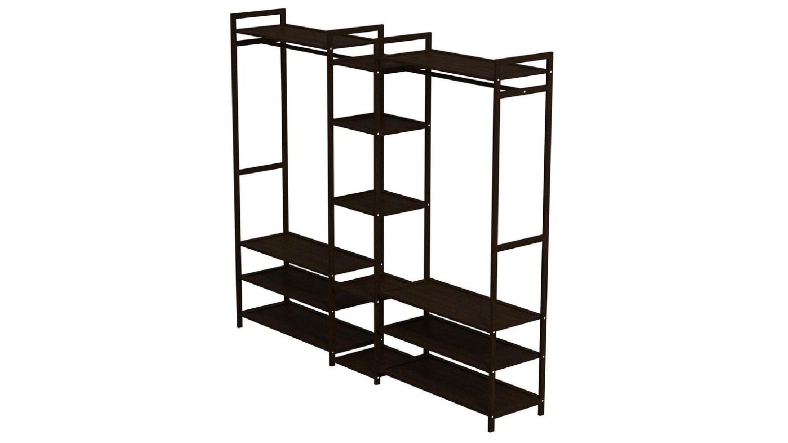 Milano Decor Multi-Functional Bamboo Clothes Rack - Black