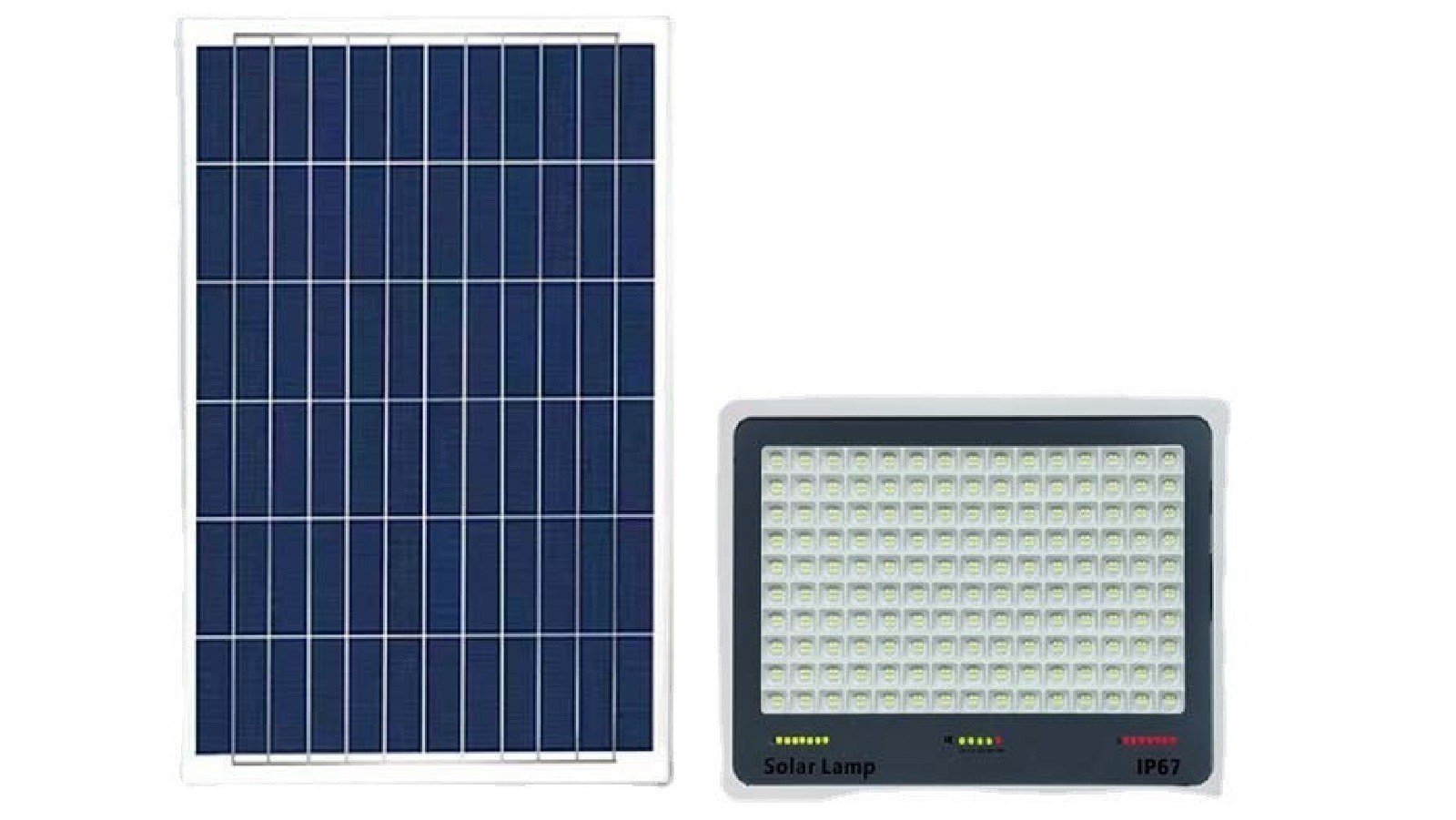 AUPK Solar Outdoor Flood Light with Nano Reflector 4800W