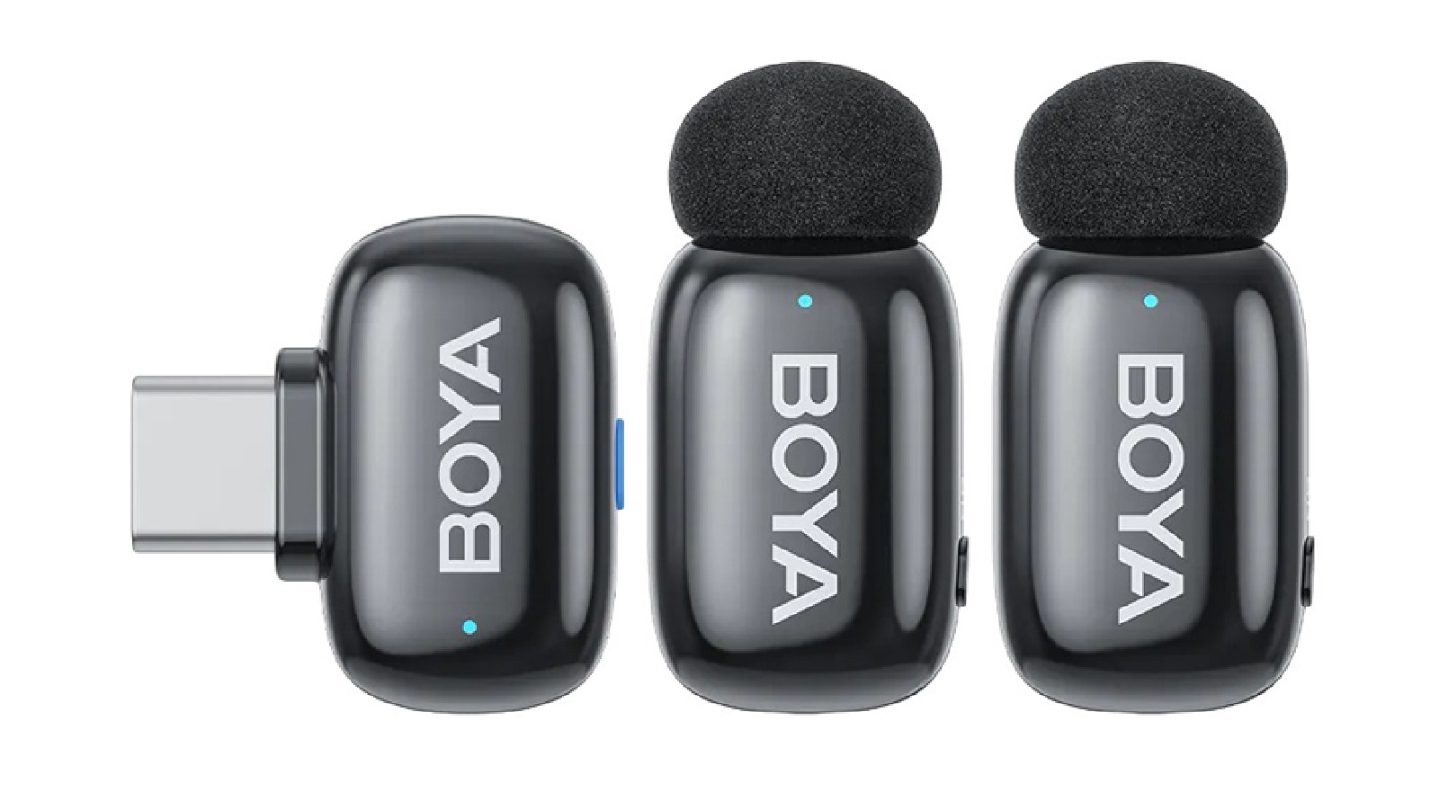 Boya Mini 2 Dual Wireless Microphone USB-C with 2x Transmitter - Black