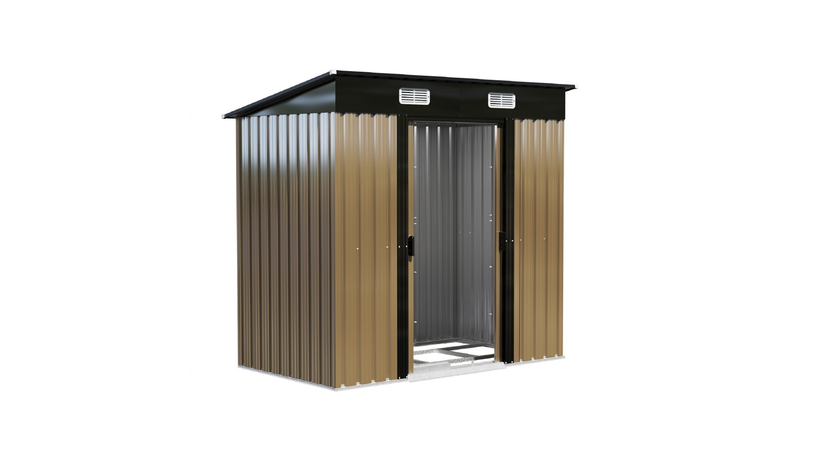 Livsip 1.94 x 1.21m Garden Shed Outdoor Storage With Base