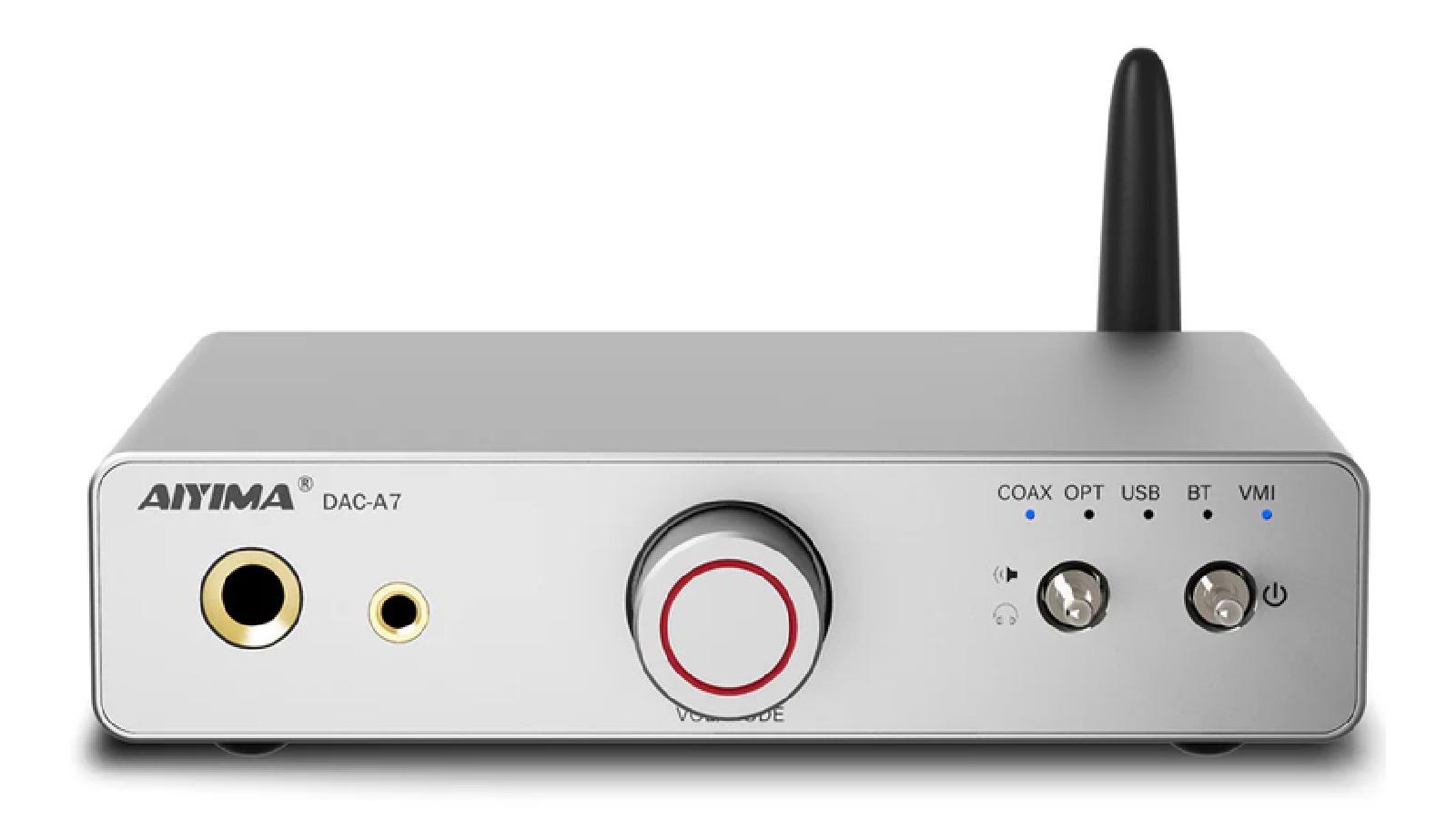 Aiyima DAC-A7 Bluetooth 5.4 DAC Desktop Headphone Amplifier - Silver