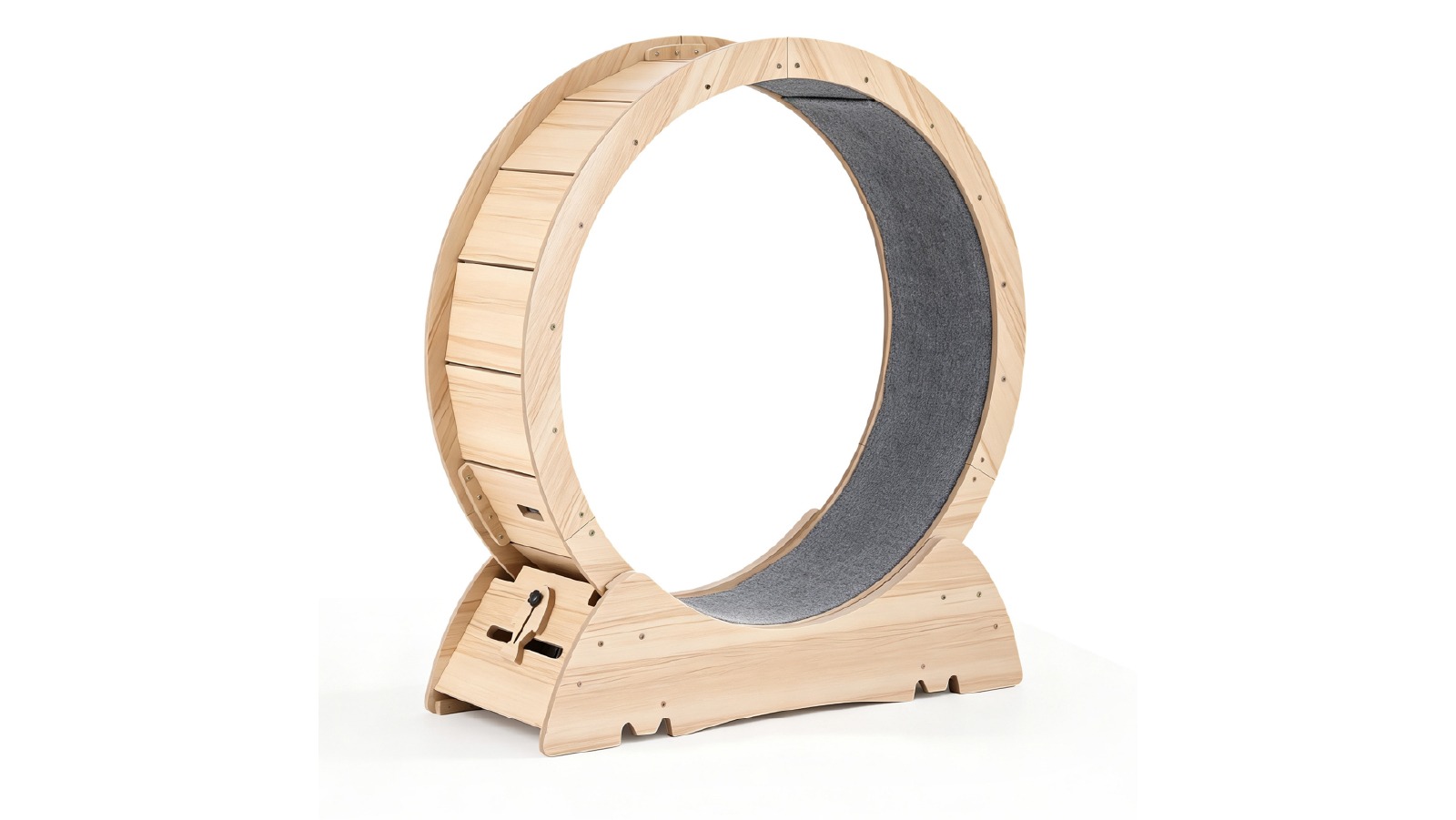 i.Pet Large Wooden Cat Exercise Wheel - 91cm