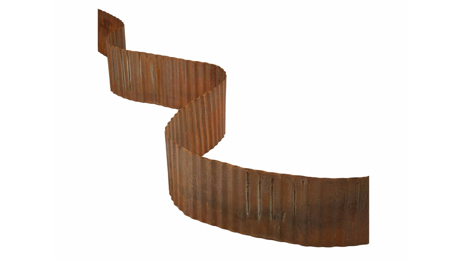 Green Fingers 10 Feet Metal Flexible Garden Edging Garden - Rust