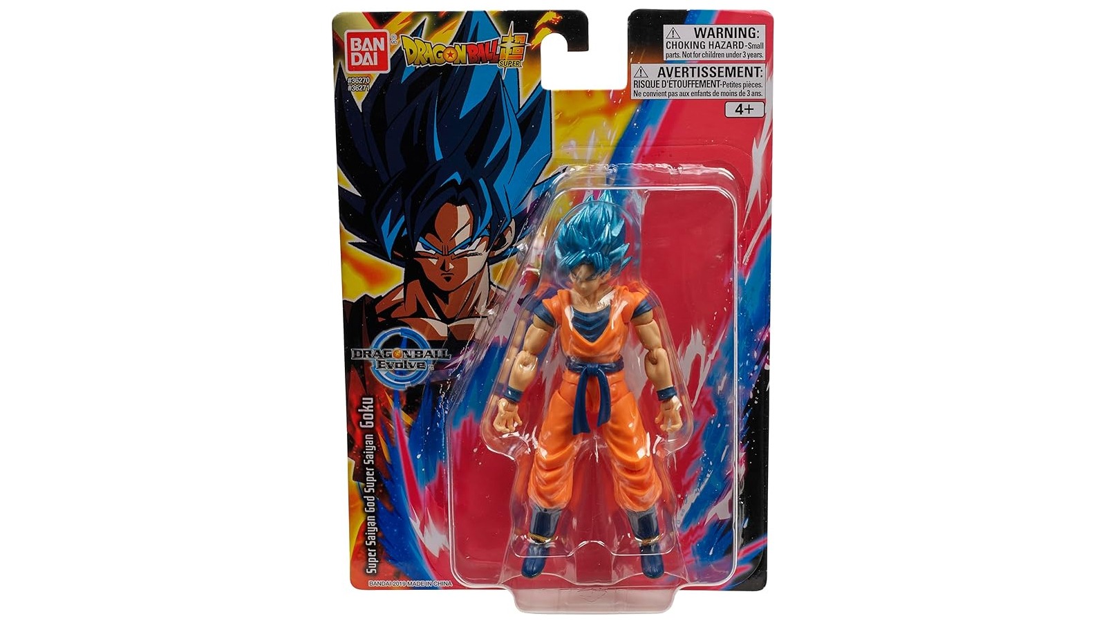 Bandai Super Saiyan God Super Saiyan Goku Dragon Ball Super Evolve Wave 1 Action Figure