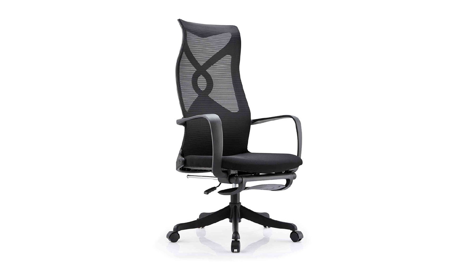 Innovatec MURRY High Back Office Chair with Retractable Footrest - Black 