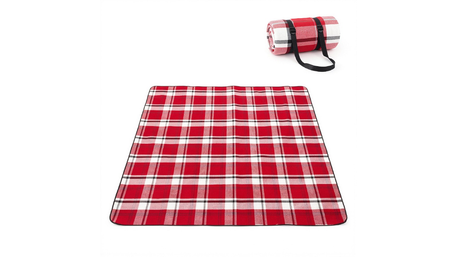 Adivo Foldable Waterproof Picnic Blanket Mat - Red