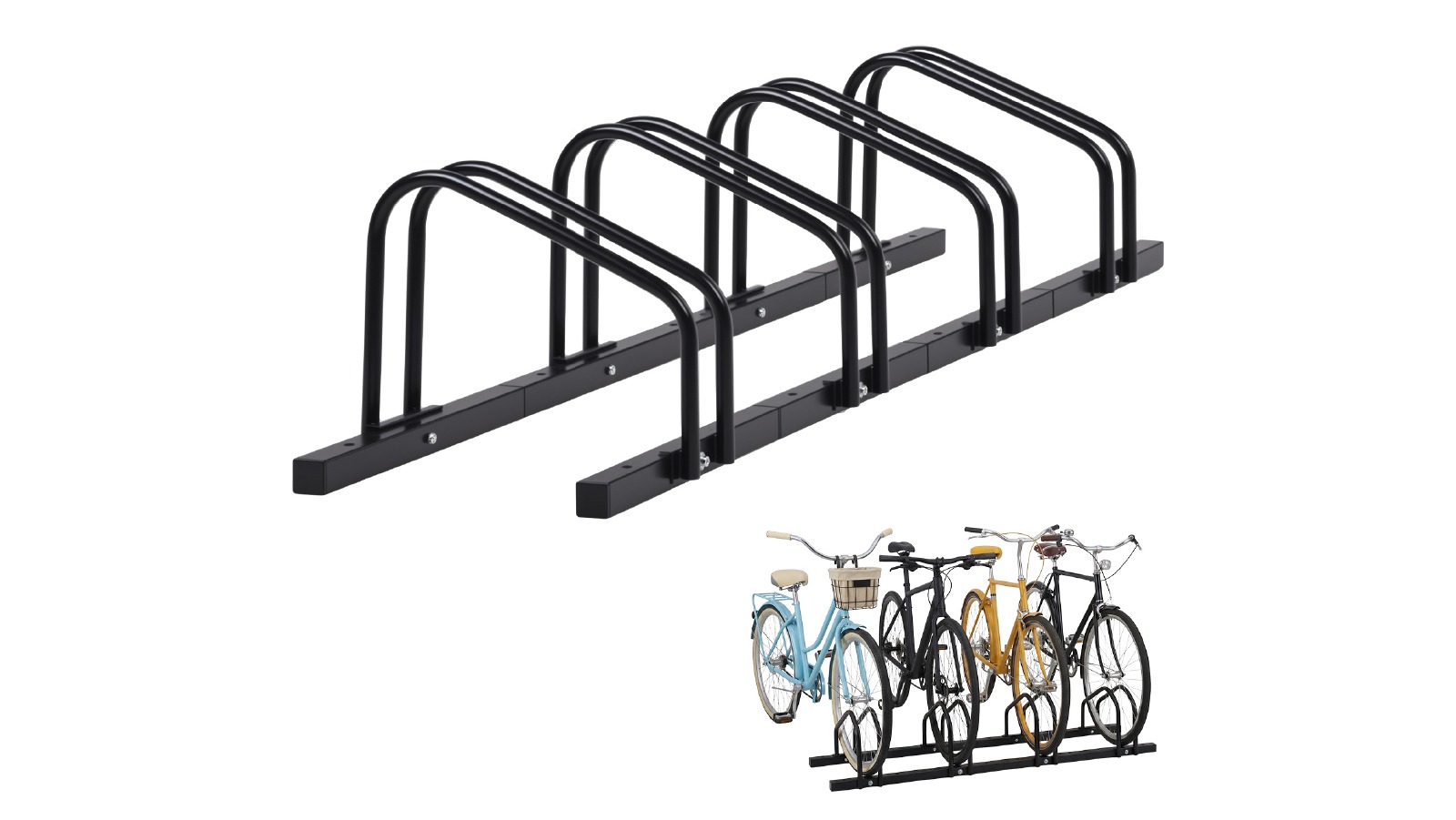 Advwin 4 Bike Heavy Duty Steel Floor Stand for 20-29 Inch Bike