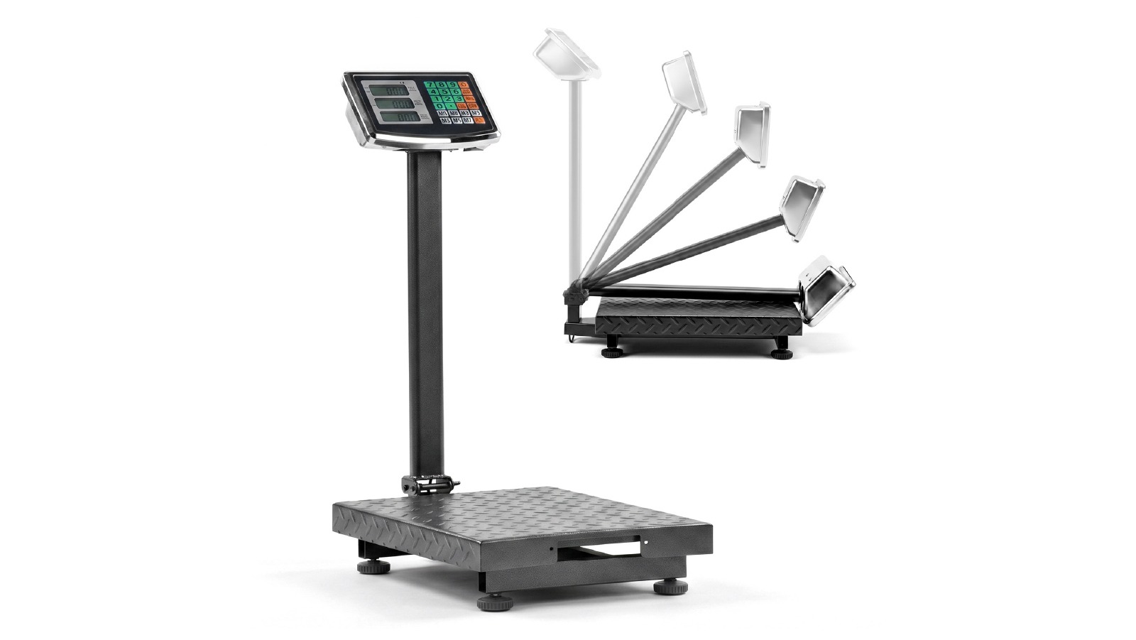 Advwin 300KG Heavy Duty Foldable Digital Platform Scale with LCD Display