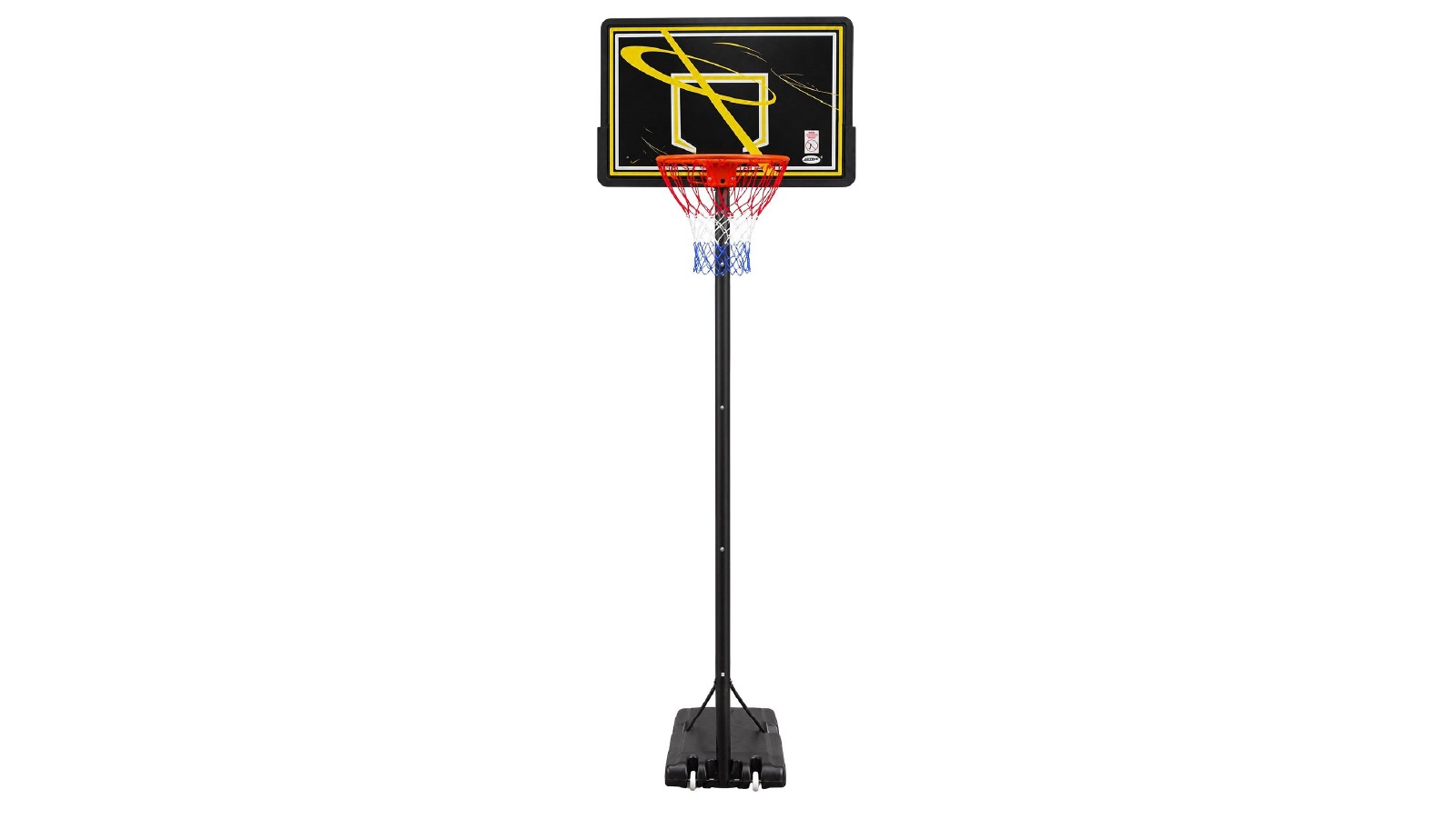 Genki 1.5 - 3.05m Adjustable Height System with Backboard Net Ring Rim Set