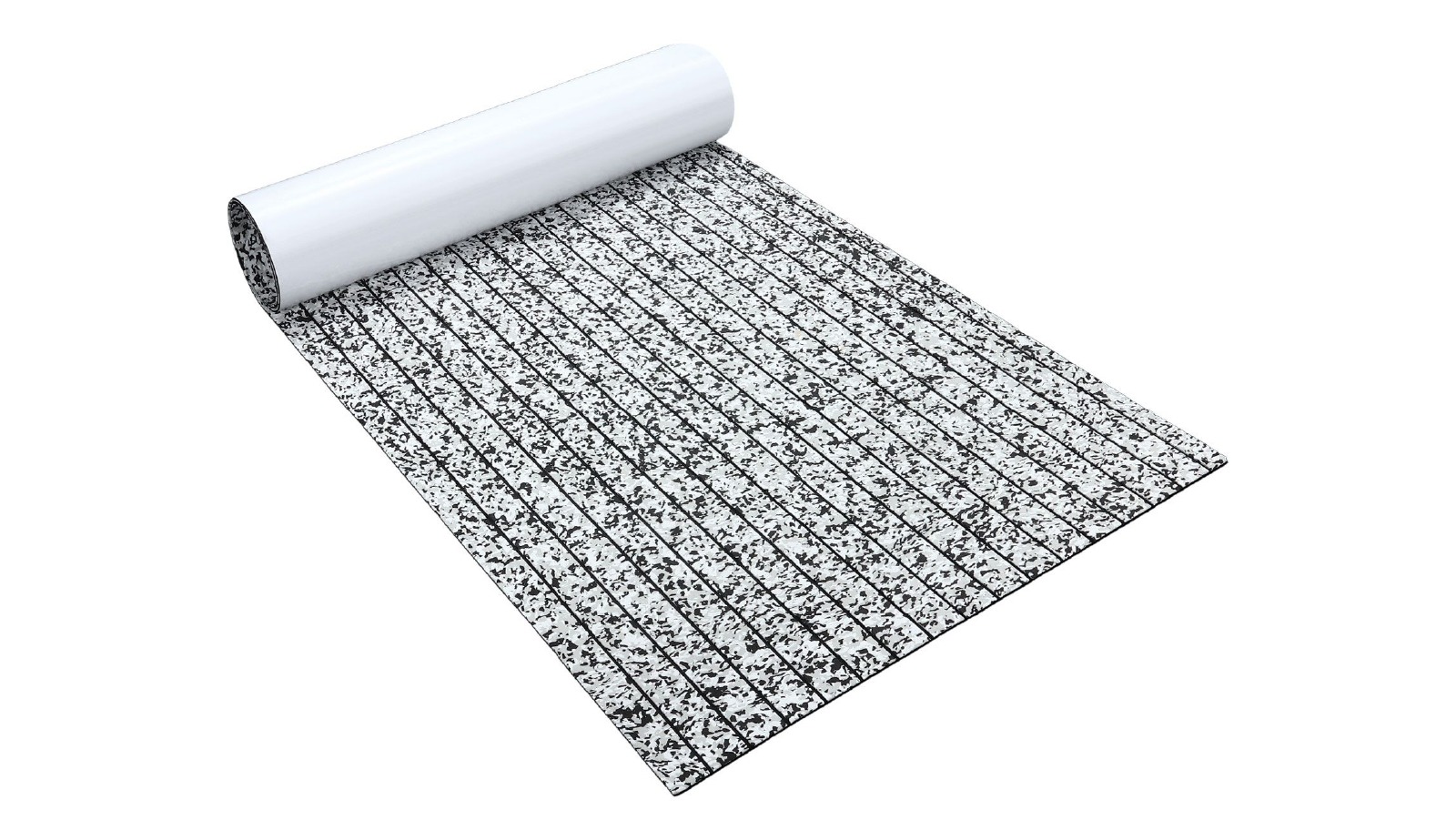 Marine Carpet Boat Flooring EVA Decking Sheet with Non-Slip Grooved Surface and Self-Adhesive Backing